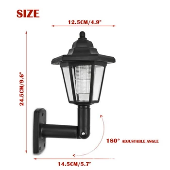 

chic Solar Power LED Light Path Wall Landscape Mount Garden Fence Lamp Outdoor*1
