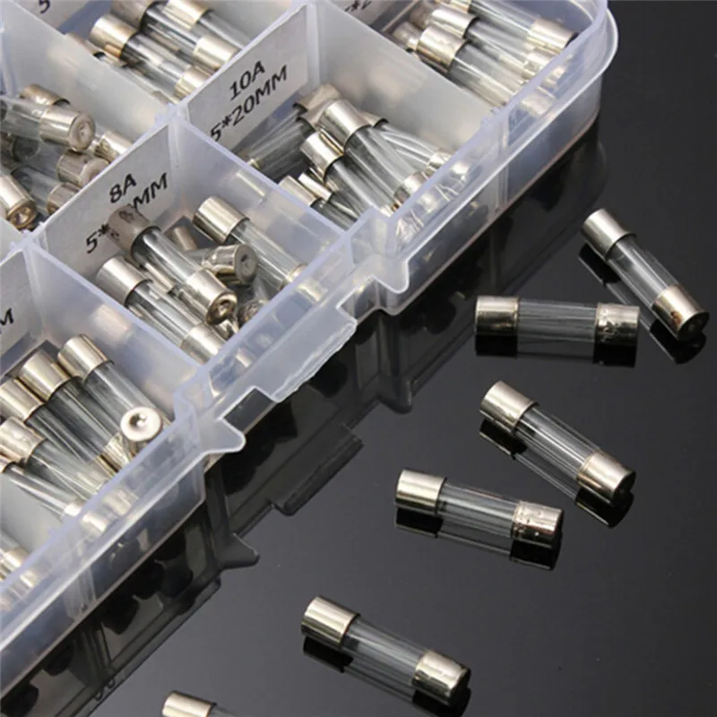 Buy 100pcs/set 5x20mm Fast blow Glass Fuses Quick Blow