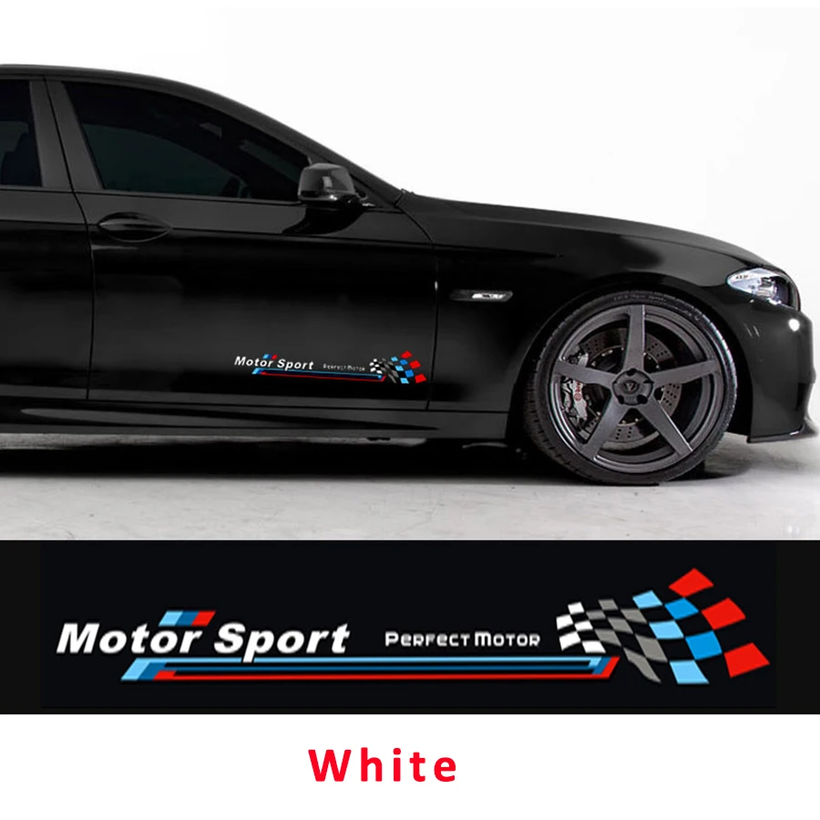 Автомобильный Стайлинг боковая юбка наклейка для BMW E90 E60 E46 E87 G30 E36 F10 F30E34 X3 X5 E53 E70