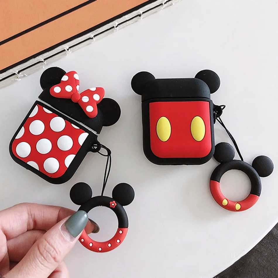 Mickey Mouse Wireless Earphone Case For Apple Airpod Case