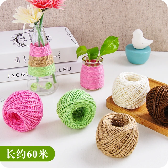 Handmade Materials Jute Twine Rope Household Colored Twine Tied Photos Of  Wall Vintage Diy Decoration Knitted Rope - Cords - AliExpress