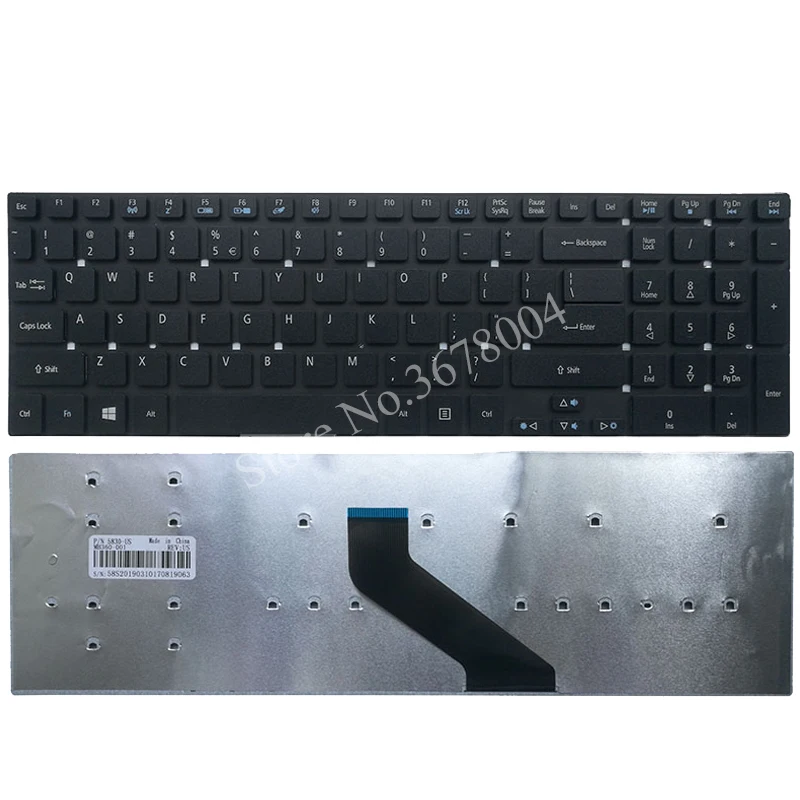 Английскую клавиатуру для acer Aspire V3-531 V3-531G E1-570 V5-561 V5-561G E1-570G V3-7710 V3-7710G V3-772 V3-772G US клавиатура для ноутбука