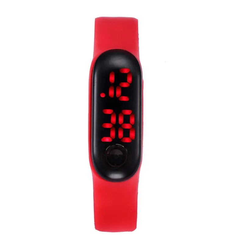 Часы для бега, женские и мужские наручные часы, браслет, шагомер, счетчик калорий, цифровой ЖК-дисплей, расстояние ходьбы - Цвет: B