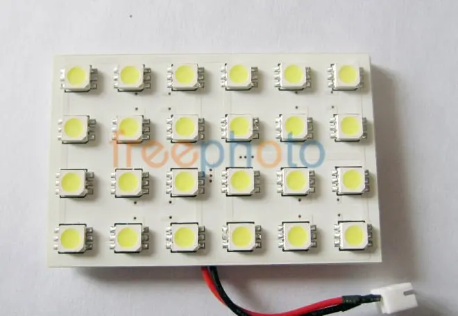100 шт. авто светодиодный светильник T10 W5W гирлянда BA9S 24SMD 5050 чип 12 В Белый Синий