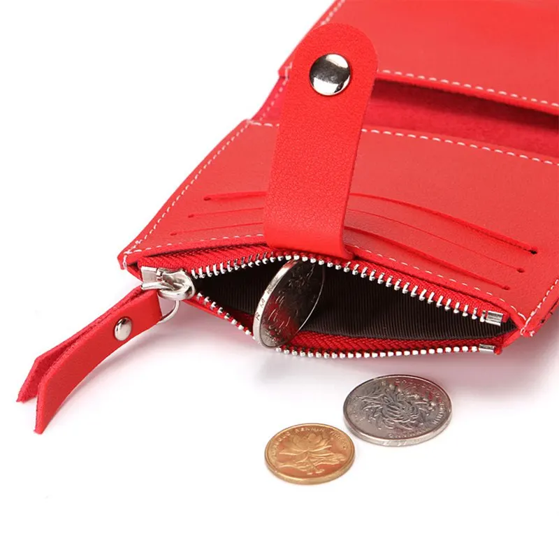 Модная женская визитница из искусственной кожи с пряжкой, кошелек, мешочек для мелочи на замочке, клатч, сумка для кредитных карт