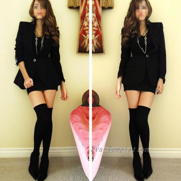 Free Shipping 2015 Winter New Hot Fashion Over The Knee Socks Thigh High Stockings Women Sexy Cotton Thinner Stocking White 3226 | Женская