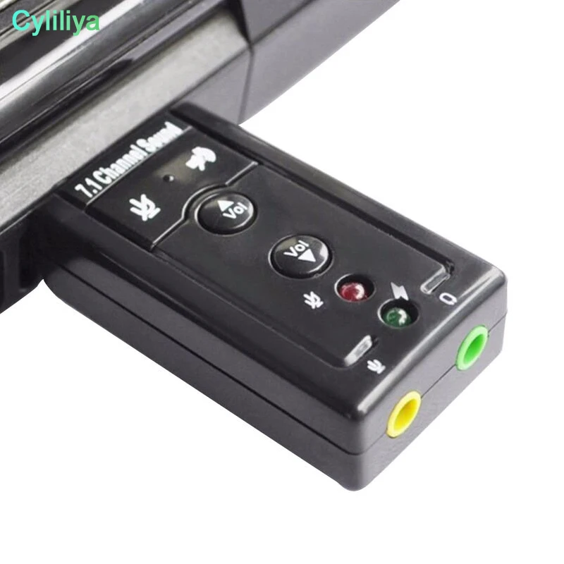 External USB to 3D Audio Sound Card Adapter 7.1 Channel Professional Microphone Headset 3.5mm For Win XP / 78 Android Linux | Электроника