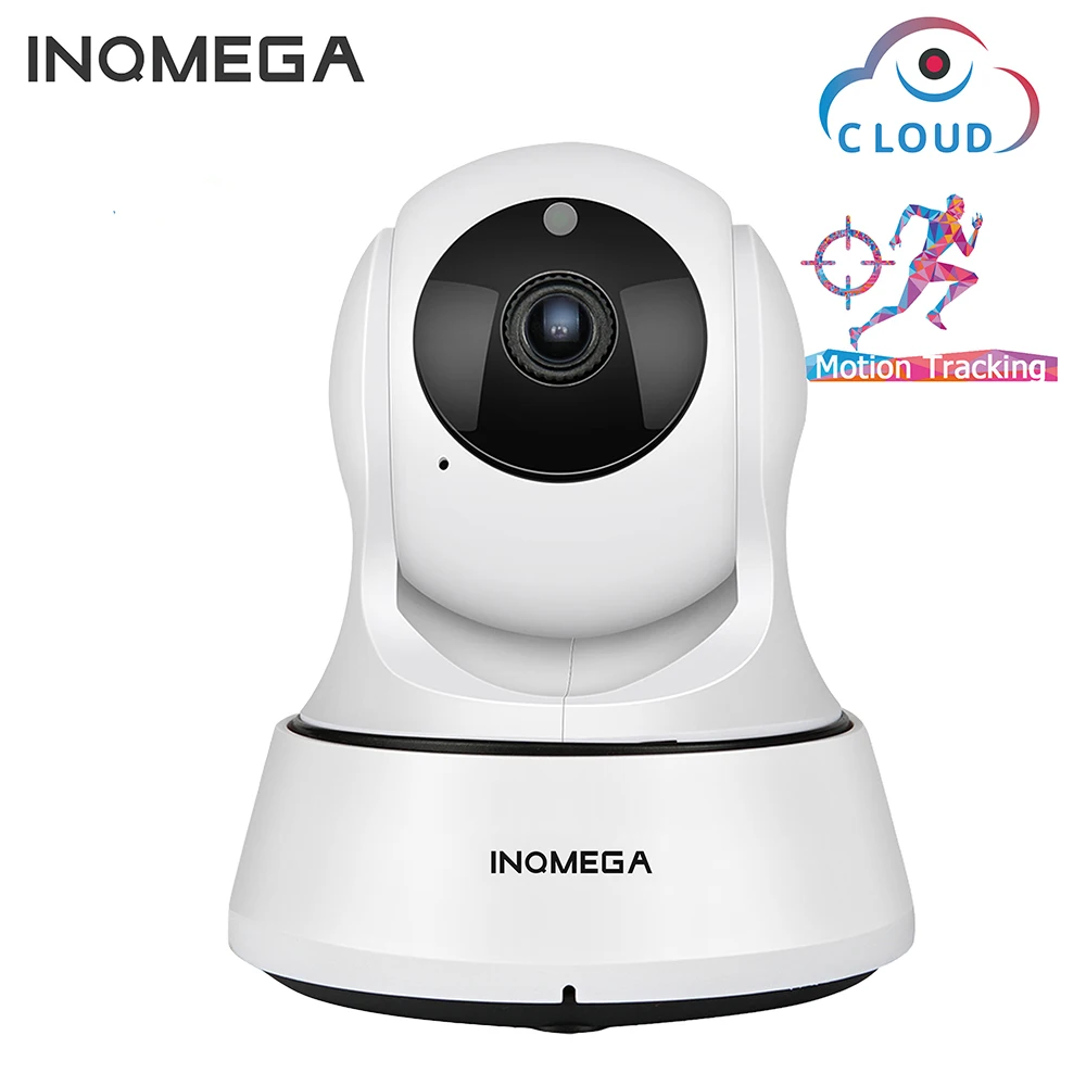 Tanie INQMEGA 720P chmura kamera IP kamera wifi automatyczne śledzenie 2MP bezpieczeństwo w domu kamery monitoringu cctv kamera sieciowa Night Vision niania elektroniczna baby monitor