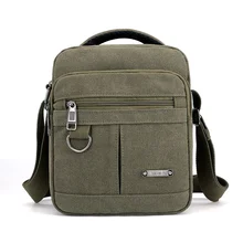 Элегантная Стильная однотонная холщовая сумка-мессенджер цвета хаки для мужчин, новинка, модная сумка через плечо, многофункциональная сумка на плечо для отдыха