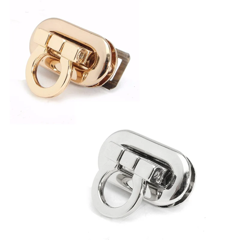

30mm Gold Rectangle Handbag Twist Lock / Flip Lock