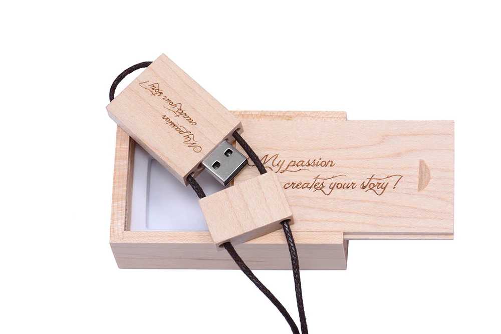 JASTER квадратная веревка деревянный USB+ коробка(более 10 шт бесплатный логотип) USB 2,0 флеш-накопитель 4 ГБ 8 ГБ 16 ГБ 32 ГБ 64 Гб USB флеш-накопитель