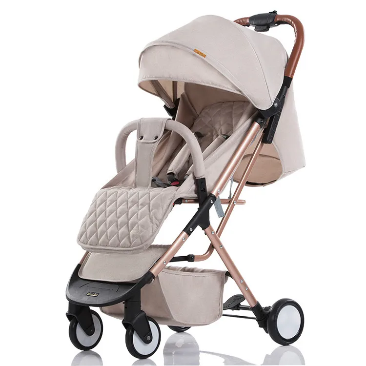 

Lightweight Trolley Baby Stroller Can Sit Reclining Winter and Summer Season Folding on The Plane Stroller Umbrella Car Stroller