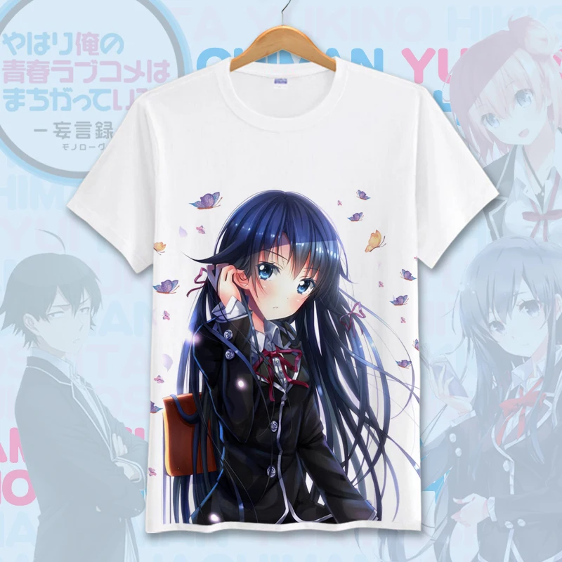 Аниме Yahari ore no seishun love kome wa machigatteiru футболка для костюмированной вечеринки из