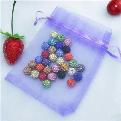 13x18 см Violet ювелирной Вышивка Крестом Пакет Drawstring ювелирные Сумки большой шнурок Чехлы органза Сумки 200 шт./лот