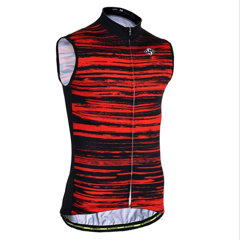 Sleeveless Jerseys Летний Pro Безрукавый велосипедный жилет MTB Maillot Ropa Ciclismo Racing Спортивная одежда для велосипеда быстросохнущая велосипедная одежда для мужчин - Цвет: Sleeveless Jerseys