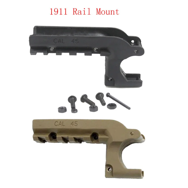 جلطة 1911 M1911 45 مسدس 20 ملليمتر تحت جبل مسدس السكك الحديدية محول جبل PA0205 بالليزر