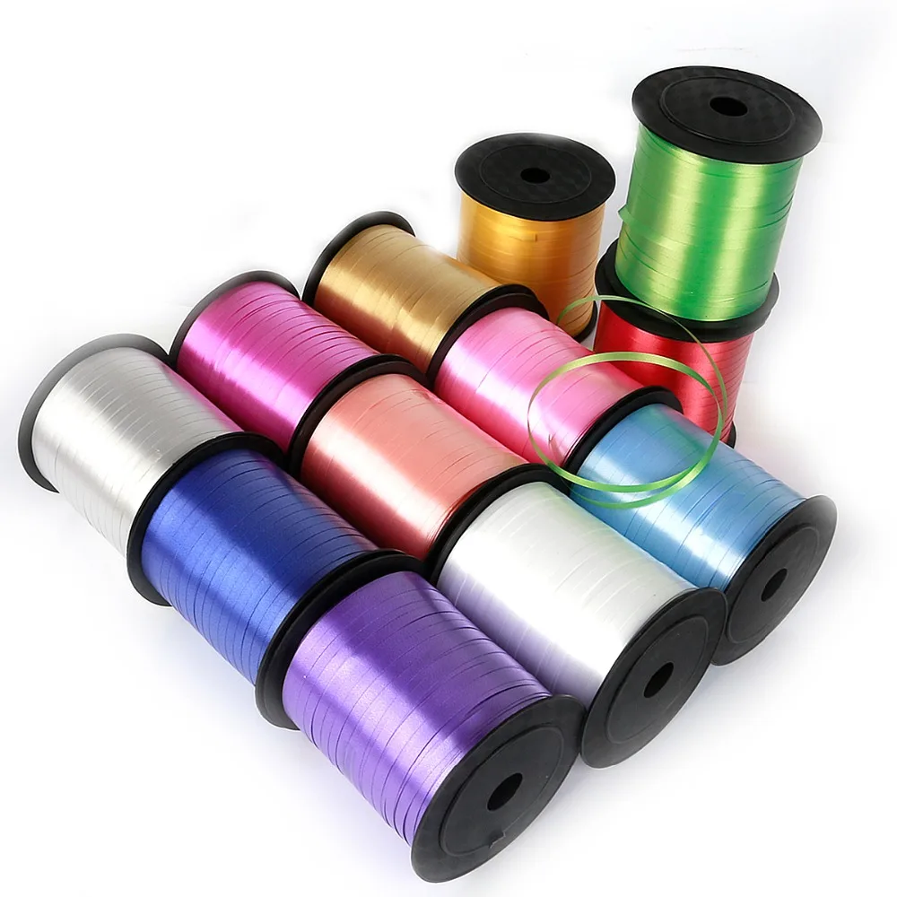 1 Roll/bag 250Yards Multicolor Latex Helium Balloons Ribbons Laser Ribbon for Party Birthday Wedding Decoration DIY Accessories