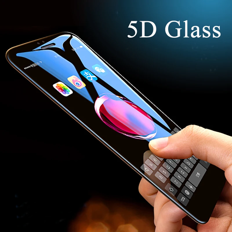 TeoYall 5D Стекло на айфон X 7 8 6 6s PLUS изогнутые закаленное Экран протектор для плюс