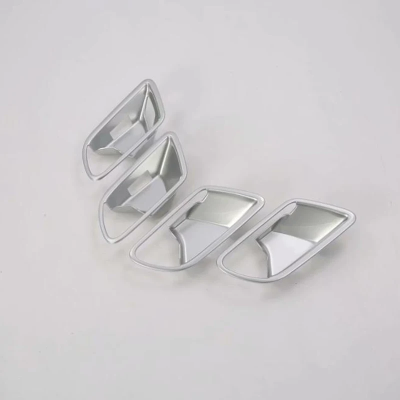 Для Mercedes Benz A Class 180L 200L ABS внутренняя дверная ручка Чаша Украшение крышка отделка автомобильный Стайлинг - Название цвета: Matt Silver