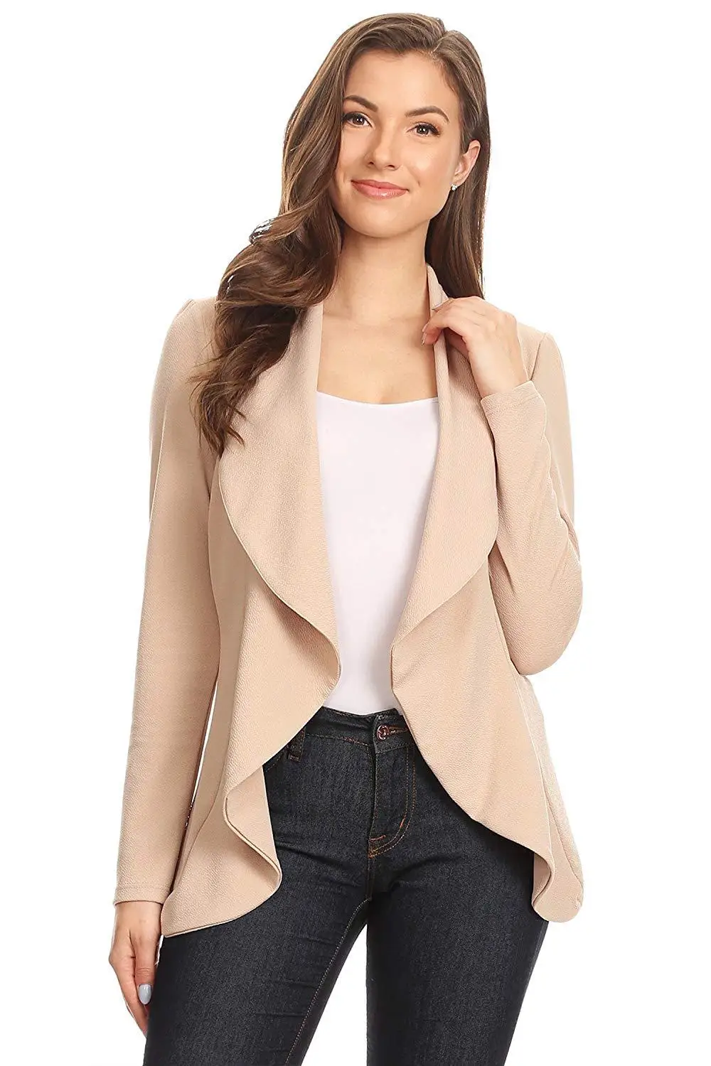 CHUQING 2019 Autumn and Winter Long-sleeved Fashion Temperament Irregular Small Suit Jacket Shirt Chic Suit Work Clothes