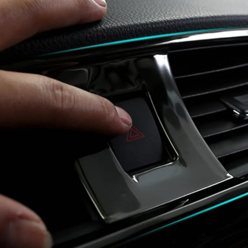 Tonlinker Чехлы наклейки для Nissan SYLPHY 2012-18 автомобильный стиль 1 шт. панель из нержавеющей стали Средний выход чехол наклейки