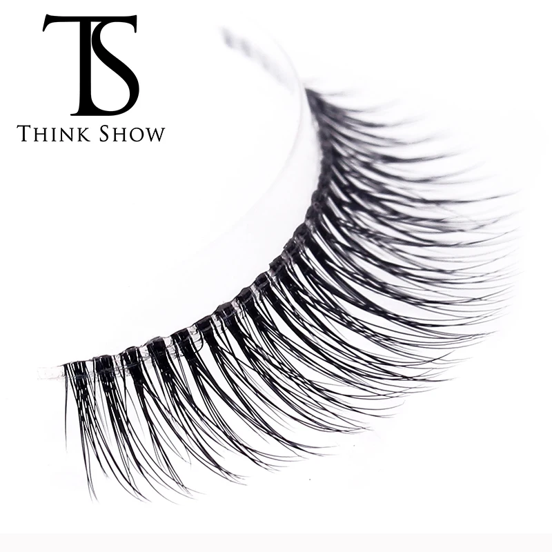 

Thinkshow 3Pairs 3D Eye Lashes Individual Black Professional Natural Makeup Cilios Faux Cils Wimper Extensions