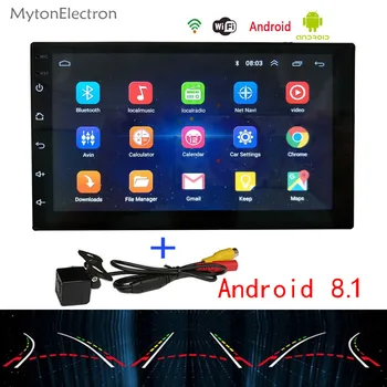

Android Car Radio Audio Stereo FM Double Din DVD 1024*600 GPS Navigator Bluetooth Intelligent Dynamic Trajectory Parking camera