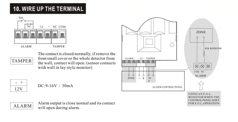 Sensor de Movimento ao ar Inteligente com Fio Sistema de Alarme Detector de Movimento à Prova Livre Dual-tecnologia Lente Grande Angular Infravermelho Microondas d' Água Pir 16 Cheap pir detector