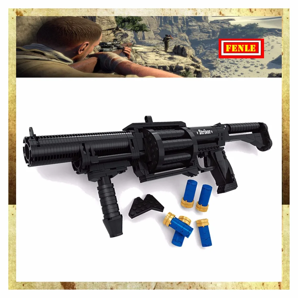 Новый набор строительных блоков серии the Striker shot gun классическое ружье