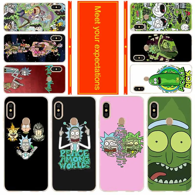 

Phone for Xiaomi Redmi go 7 6a 5a 5plus 4a 4x 3s Note 7 6 5 4 3 5a K20 pro Cover Case Rick and Morty