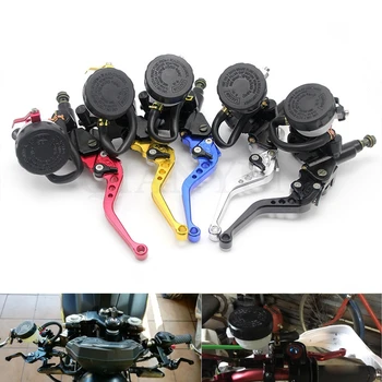 

Universal CNC 7/8" 22mm Motorcycle Brake Clutch Levers Master Cylinder Reservoir Set For Ducati 749 999 1098 1198 S R 749/S/R