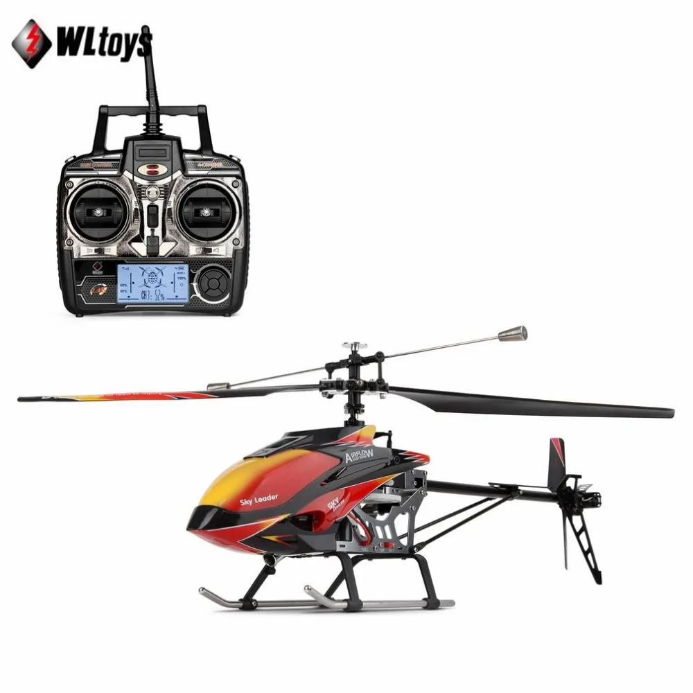 Wltoys V913 вертолет 2,4G 4CH одним лезвием Встроенный гироскоп супер устойчивый полет высокое бесщеточный Высокоэффективный двигатель Drone модель