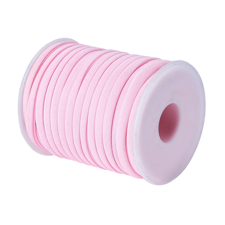 20 м(21,87 ярд) 5 мм многоцветная нейлоновая нить плетеная бисероплетенная шнурованная Веревка DIY для изготовления ювелирных изделий ожерелье браслет аксессуары - Цвет: Pink
