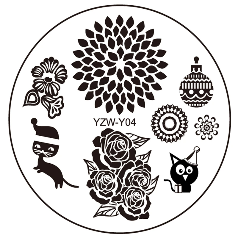 

New Designs YZWLE Nail Art Image Plate Template Nail Beauty Tools