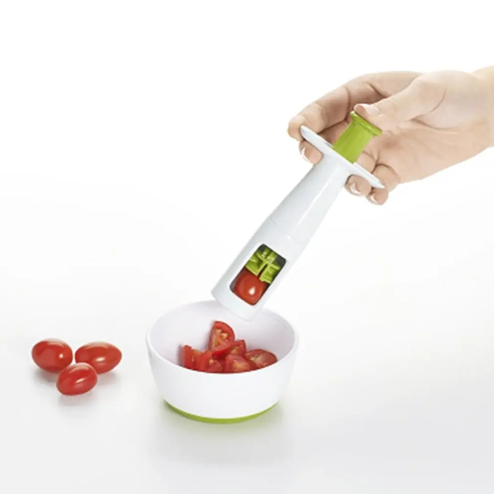 

Hand Pressure Slicer Small Tomato Grape Slicer Multi-functional Grape Cutters Stocking Stuffer Gifts