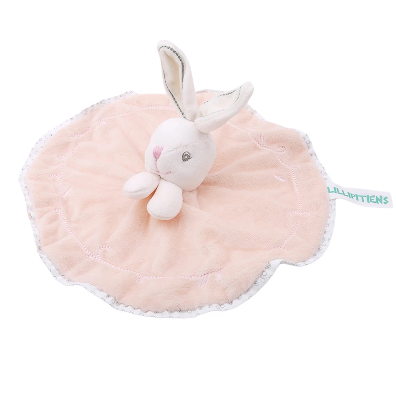 Cute Baby Rattle Bunny Soothing Towel Baby Plush Toys Infant Very Soft Security Blanket Sleep Friend Plush Rabbit Doll Toys