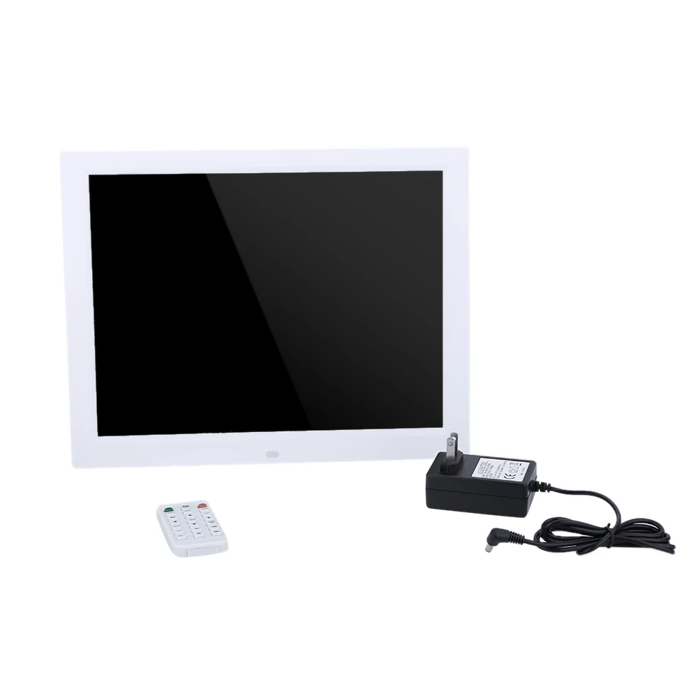 15 ''HD TFT-LCD 1024*768 Цифровая фоторамка Будильник MP3 MP4 видеопроирыватель цифровая фоторамка с дистанционным управлением