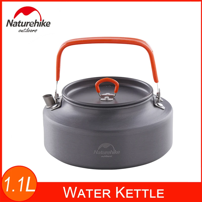 Naturehike 1.1L чайник алюминиевый горшок для воды с сумкой для переноски компактный и легкий чайник для чая Кофейник для кемпинга на открытом воздухе