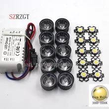 10X3 W холодный белый 6000k 3500k 4000k 10000k 20000k 30000k с Bridgelux Мощный светодиодный+ 10 шт. объектив+ 1 шт. 6-10x3w драйвер