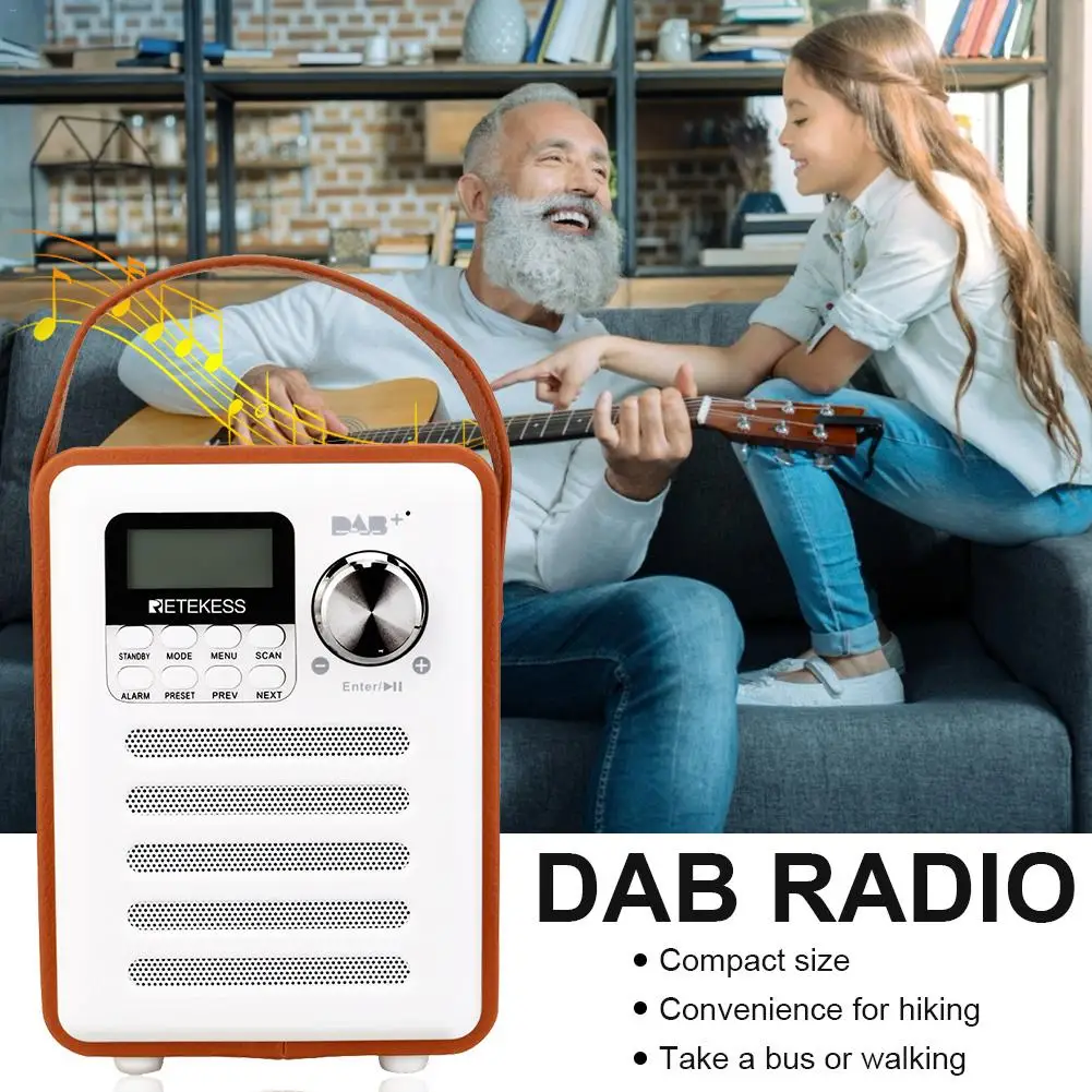 

For Retekess TR401 Portable DAB + / FM RDS Wireless Pocket Digital DAB Desktop Radio