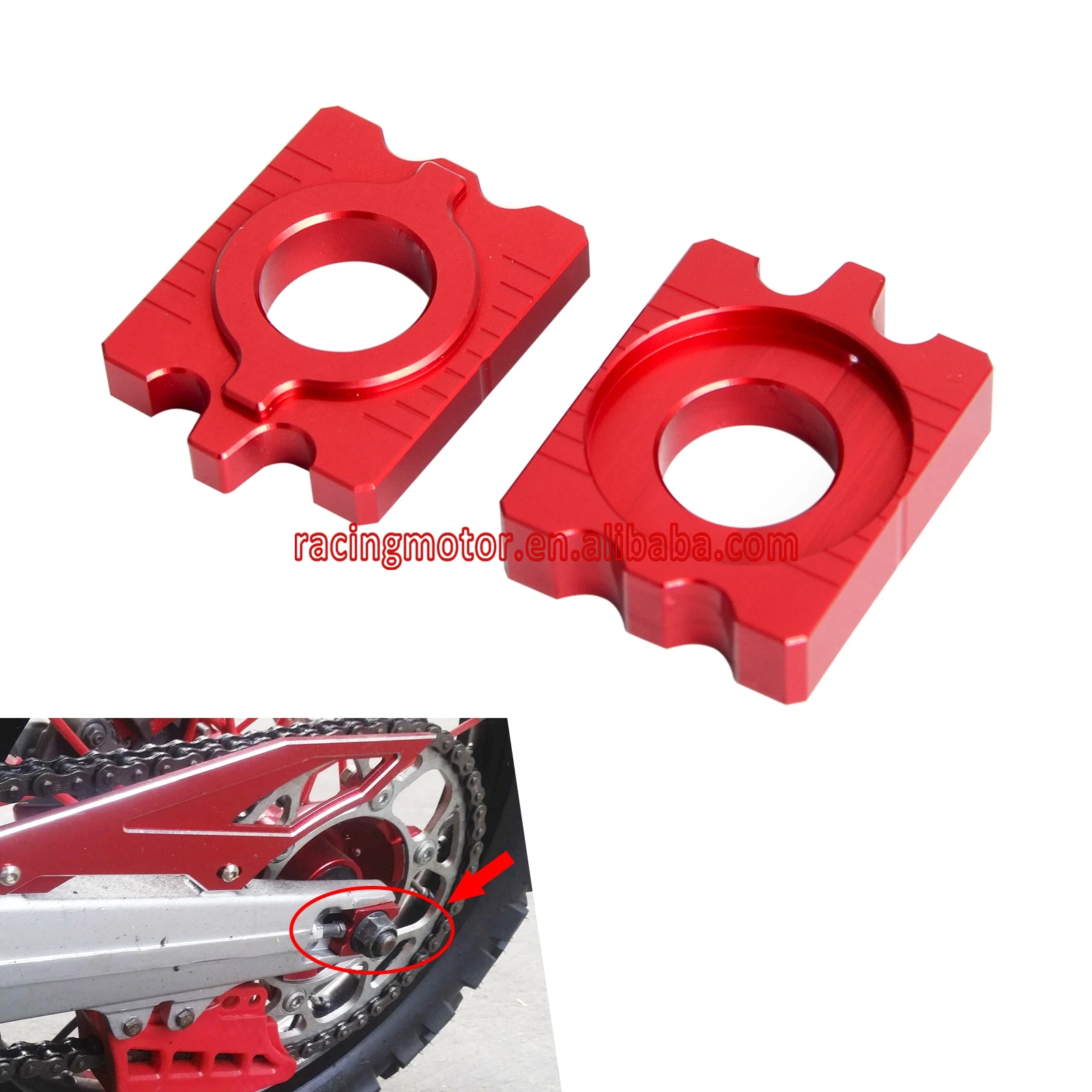 For Honda CRF250L CRF250M Rear Axle Block Chain Adjuster CRF 250L 250M Motocross Dirt Bike accessories parts 250 L M | Автомобили и