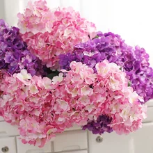 2018 Seven Head Hydrangea Artificial Flowers For Home DIY Wreath Decorative Bridal Flower Fake Flowerartificial Flowers