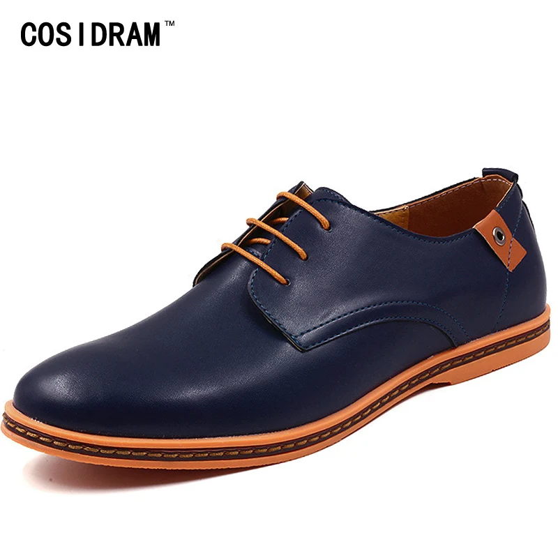 COSIDRAM Plus Size 45 46 47 48 Men Casual Shoes PU...
