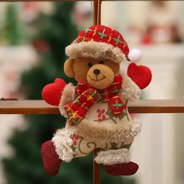 2019 New Year Decoracion Navidad Santa Claus Doll Christmas Decorations For Home Snowman Deer Little Bear Doll Cloth Artistic (1)