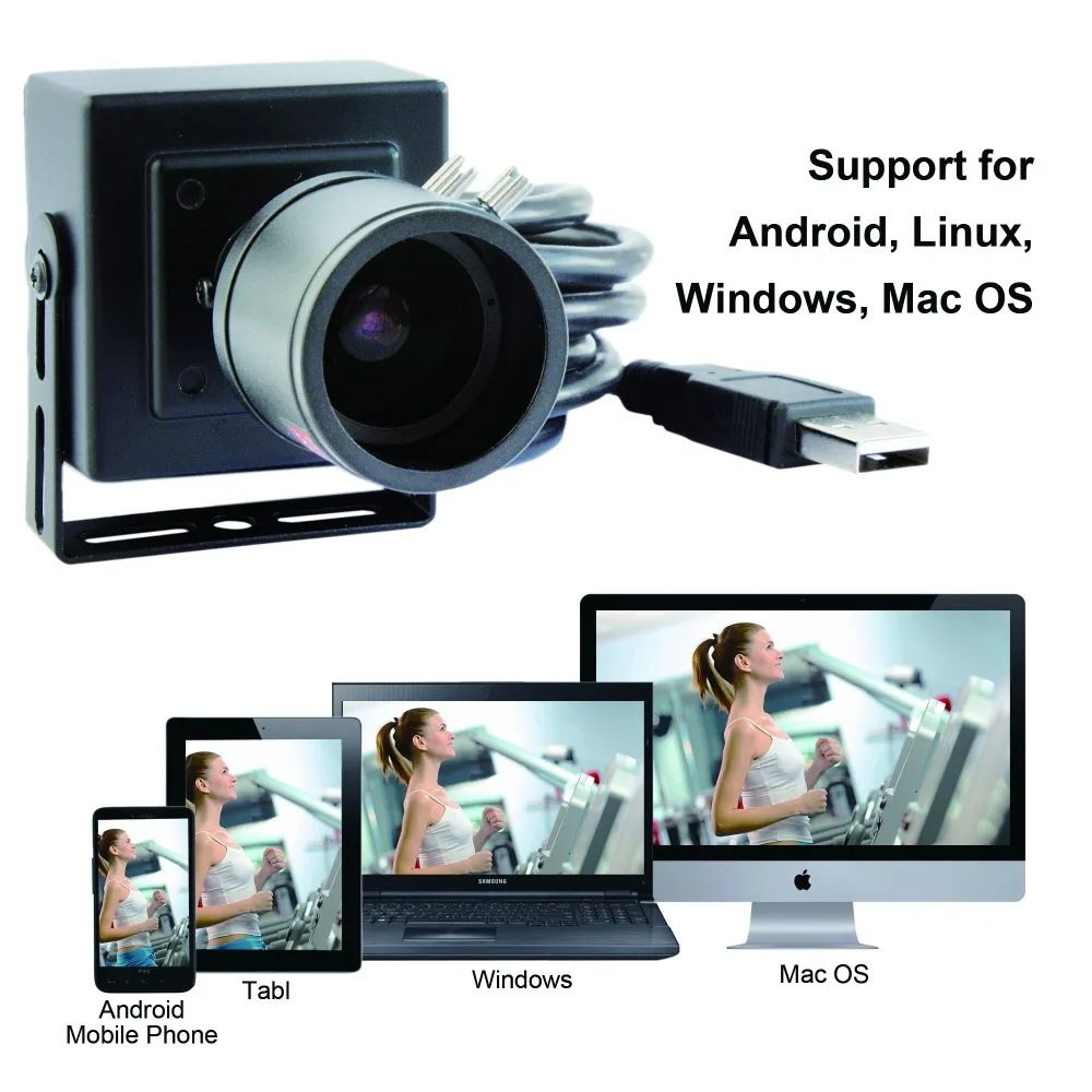 

8MP High Resolution SONY IMX179 MINI HD Android/Linux/Windows 2.8-12mm varifocal manual zoom lens industrial Camera USB indoor