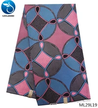 LIULANZHI wax african prints polyester cheaper african nigerian ankara wax polyester prints fabric ML29L19-36 prints