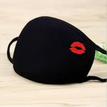 Корейский стиль хлопок Пылезащитная маска для лица унисекс Kpop черное животное Велоспорт Анти-пыль хлопок лицевая Защитная крышка маски