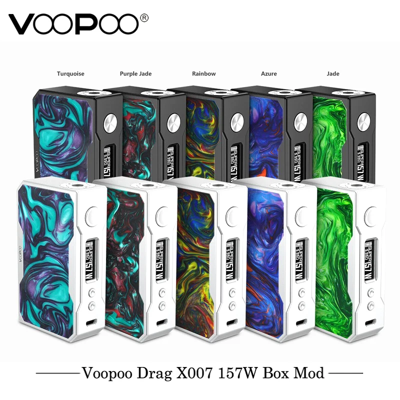 Оригинальный VOOPOO DRAG 157W TC бокс мод электронная сигарета 18650 Vape с чипом US GENE