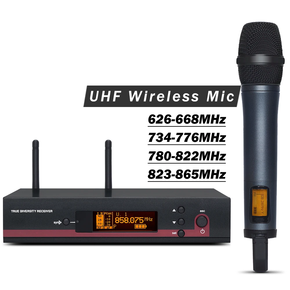 

High Quality Professional EW 135 G3 UHF Wireless Microphone Mic System With Single Handheld Transmitter for Stage Performance