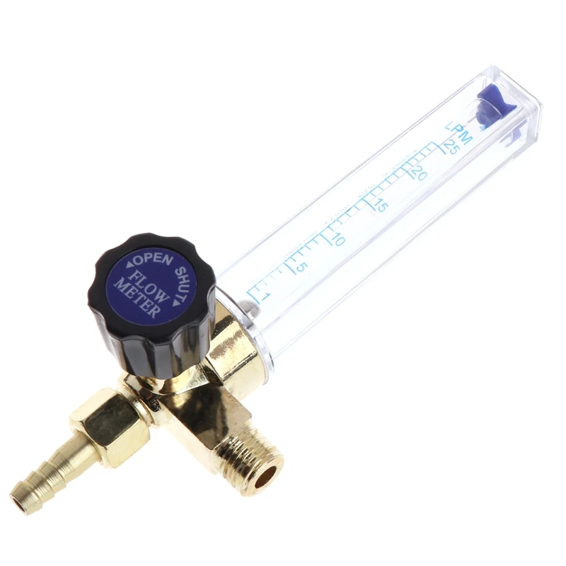 

1/4PT Thread 7mm Barb Argon Ar CO2 Gas Flow Meter Ar Welding Regulator 0.35 MPA
